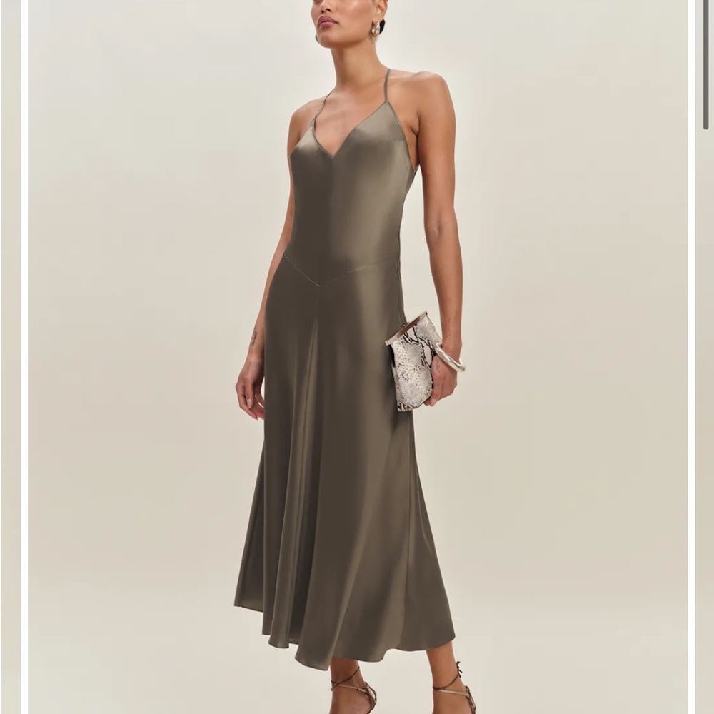 Reformation Nari Silk Slip Dress